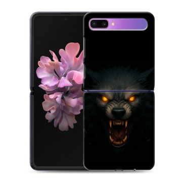 Пластиковый чехол на Samsung Galaxy Z Flip с принтом Волк Пластиковый чехол на Samsung Galaxy Z Flip с принтом Волк