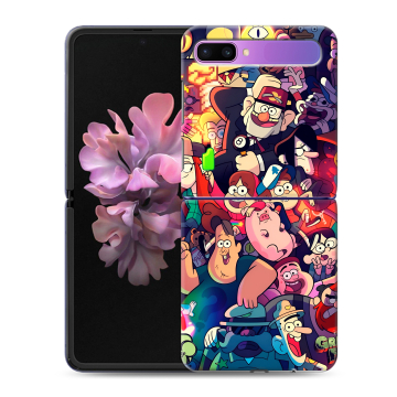 Пластиковый чехол на Samsung Galaxy Z Flip с принтом Gravity Falls Гравити Фолз Пластиковый чехол на Samsung Galaxy Z Flip с принтом Gravity Falls Гравити Фолз