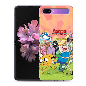 Пластиковый чехол на Samsung Galaxy Z Flip с принтом Adventure time Время приключений Пластиковый чехол на Samsung Galaxy Z Flip с принтом Adventure time Время приключений