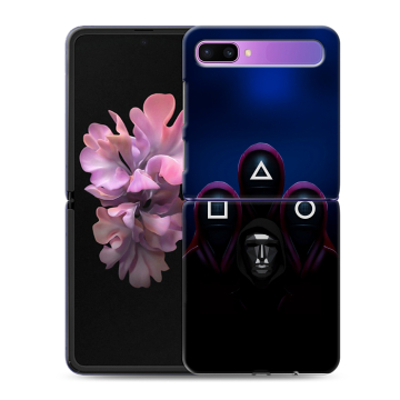Пластиковый чехол на Samsung Galaxy Z Flip с принтом Игра Кальмара Пластиковый чехол на Samsung Galaxy Z Flip с принтом Игра Кальмара