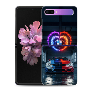Пластиковый чехол на Samsung Galaxy Z Flip с принтом BMW БМВ Пластиковый чехол на Samsung Galaxy Z Flip с принтом BMW БМВ