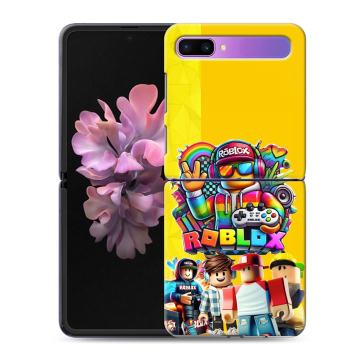 Пластиковый чехол на Samsung Galaxy Z Flip с принтом Roblox Роблокс