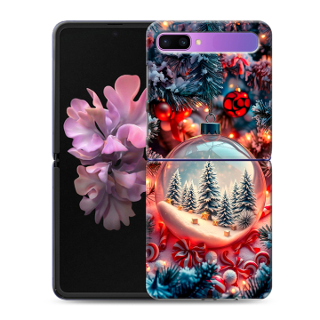 Пластиковый чехол на Samsung Galaxy Z Flip с принтом Новый год Пластиковый чехол на Samsung Galaxy Z Flip с принтом Новый год
