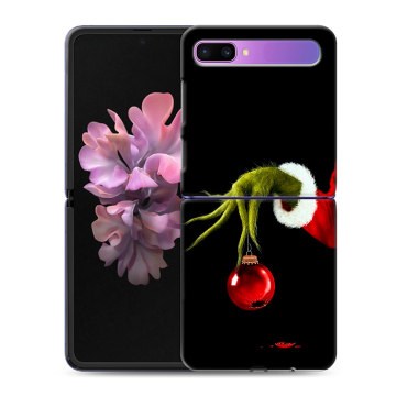 Пластиковый чехол на Samsung Galaxy Z Flip с принтом Новый год Гринч Пластиковый чехол на Samsung Galaxy Z Flip с принтом Новый год Гринч