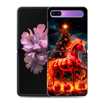 Пластиковый чехол на Samsung Galaxy Z Flip с принтом Новый год Пластиковый чехол на Samsung Galaxy Z Flip с принтом Новый год