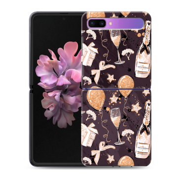 Пластиковый чехол на Samsung Galaxy Z Flip с принтом Новый год Пластиковый чехол на Samsung Galaxy Z Flip с принтом Новый год