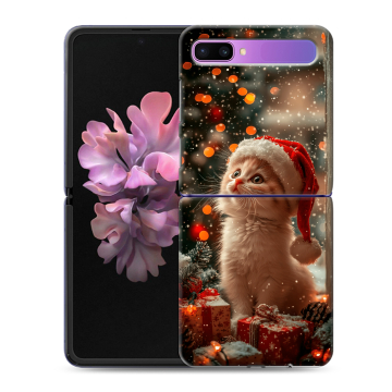 Пластиковый чехол на Samsung Galaxy Z Flip с принтом Новый год Пластиковый чехол на Samsung Galaxy Z Flip с принтом Новый год