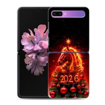 Пластиковый чехол на Samsung Galaxy Z Flip с принтом Новый год Пластиковый чехол на Samsung Galaxy Z Flip с принтом Новый год