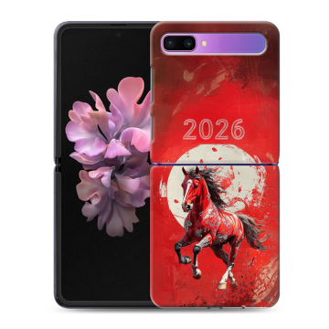 Пластиковый чехол на Samsung Galaxy Z Flip с принтом Новый год Пластиковый чехол на Samsung Galaxy Z Flip с принтом Новый год