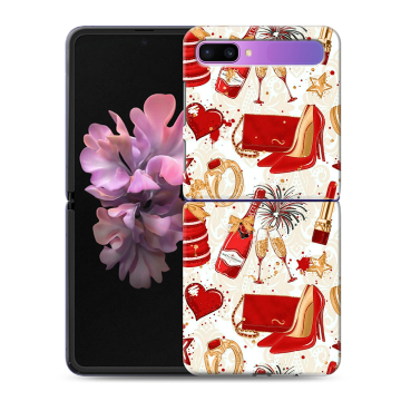Пластиковый чехол на Samsung Galaxy Z Flip с принтом Новый год Пластиковый чехол на Samsung Galaxy Z Flip с принтом Новый год