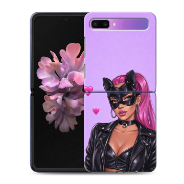 Пластиковый чехол на Samsung Galaxy Z Flip с принтом женский Пластиковый чехол на Samsung Galaxy Z Flip с принтом женский