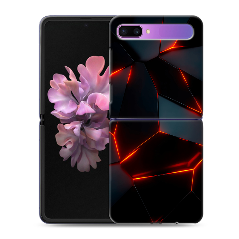 Пластиковый чехол на Samsung Galaxy Z Flip с принтом Яркие абстракции Пластиковый чехол на Samsung Galaxy Z Flip с принтом Яркие абстракции