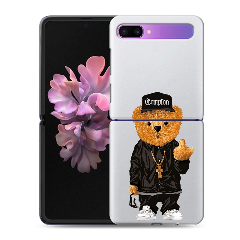 Пластиковый чехол на Samsung Galaxy Z Flip с принтом Мишка Пластиковый чехол на Samsung Galaxy Z Flip с принтом Мишка
