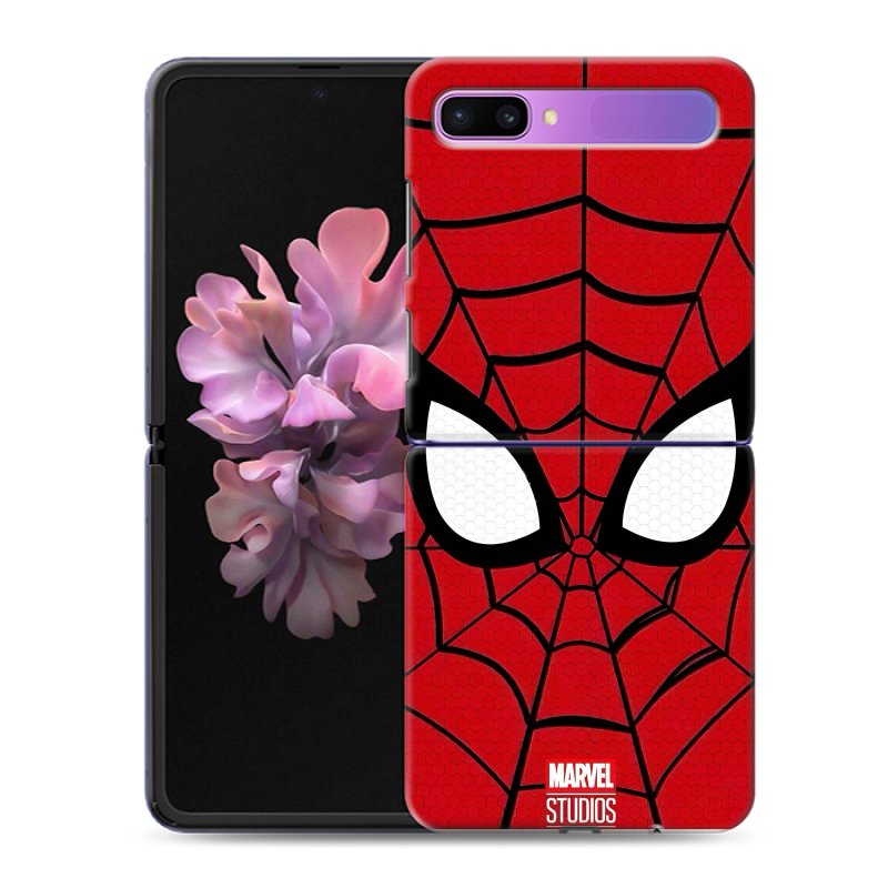 Пластиковый чехол на Samsung Galaxy Z Flip с принтом человек паук spiderman Пластиковый чехол на Samsung Galaxy Z Flip с принтом человек паук spiderman
