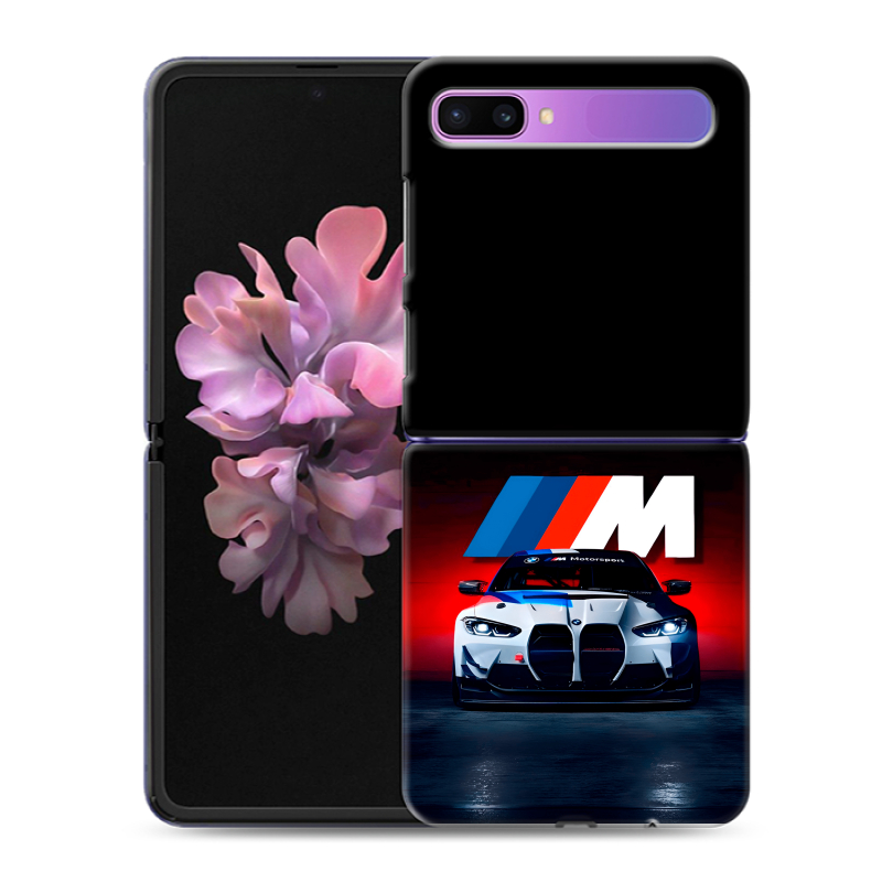 Пластиковый чехол на Samsung Galaxy Z Flip с принтом БМВ BMW Пластиковый чехол на Samsung Galaxy Z Flip с принтом БМВ BMW