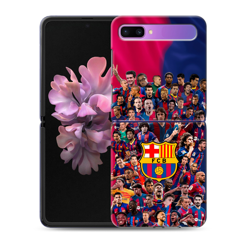 Пластиковый чехол на Samsung Galaxy Z Flip с принтом Барселона Barcelona Пластиковый чехол на Samsung Galaxy Z Flip с принтом Барселона Barcelona