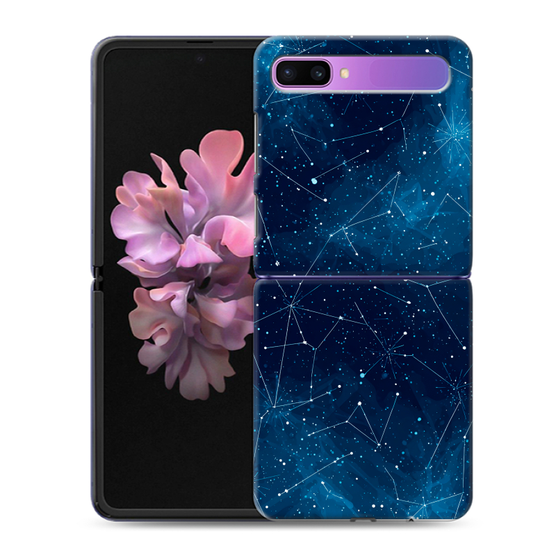 Пластиковый чехол на Samsung Galaxy Z Flip с принтом Космос звезды Пластиковый чехол на Samsung Galaxy Z Flip с принтом Космос звезды