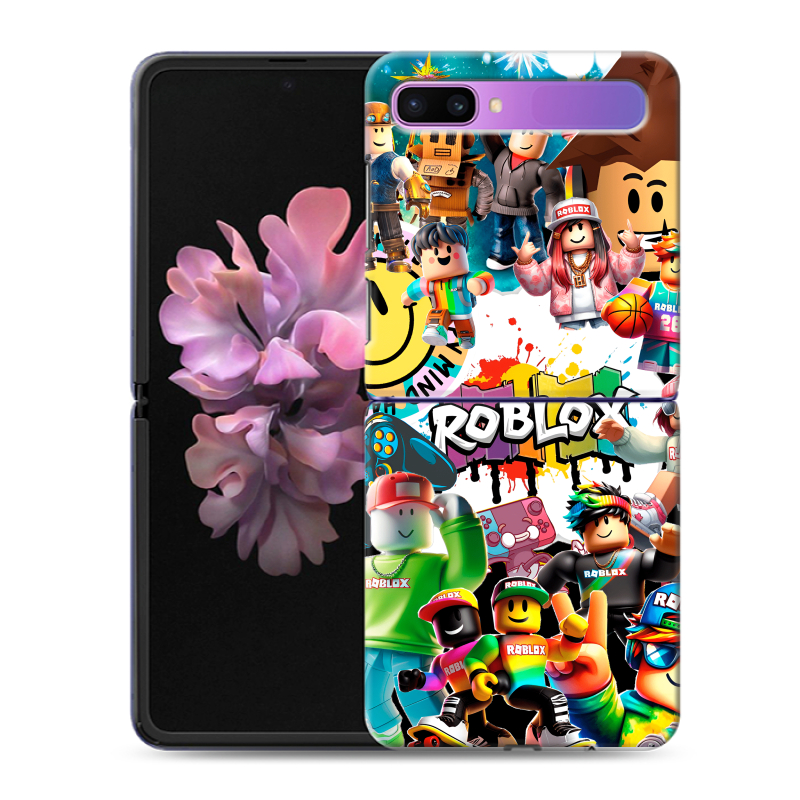 Пластиковый чехол на Samsung Galaxy Z Flip с принтом Roblox Роблокс Пластиковый чехол на Samsung Galaxy Z Flip с принтом Roblox Роблокс