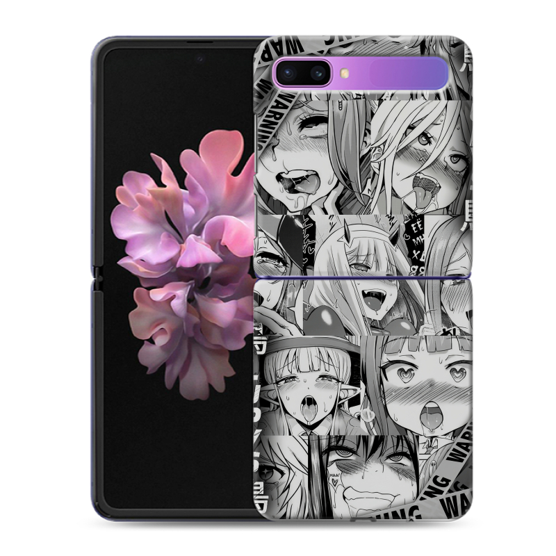 Пластиковый чехол на Samsung Galaxy Z Flip с принтом Ahegao Ахегао Аниме Пластиковый чехол на Samsung Galaxy Z Flip с принтом Ahegao Ахегао Аниме