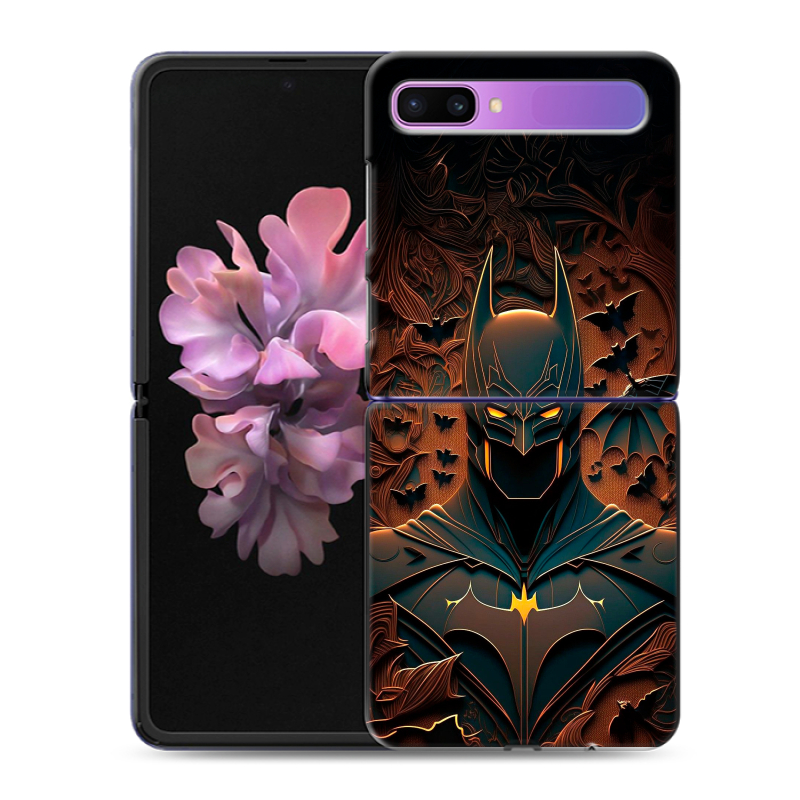 Пластиковый чехол на Samsung Galaxy Z Flip с принтом Batman Бэтмен Пластиковый чехол на Samsung Galaxy Z Flip с принтом Batman Бэтмен
