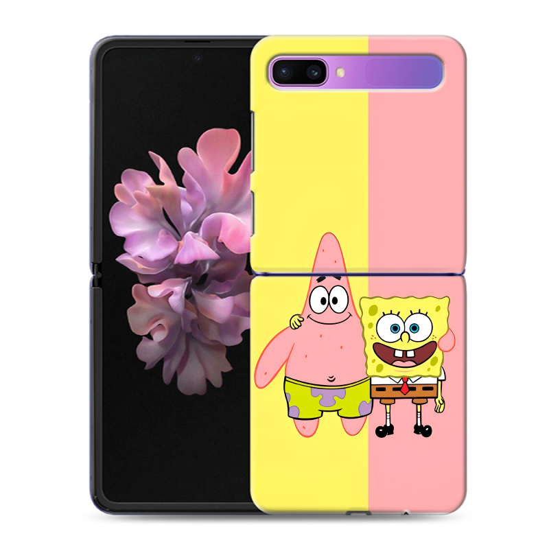 Пластиковый чехол на Samsung Galaxy Z Flip с принтом Спанч боб Спанчбоб Пластиковый чехол на Samsung Galaxy Z Flip с принтом Спанч боб Спанчбоб