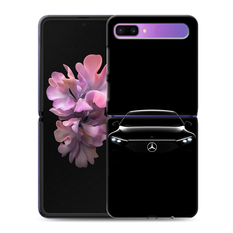Пластиковый чехол на Samsung Galaxy Z Flip с принтом Mercedes Мерседес Пластиковый чехол на Samsung Galaxy Z Flip с принтом Mercedes Мерседес
