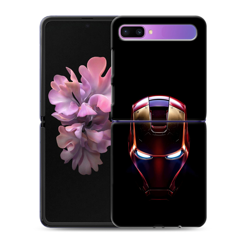 Пластиковый чехол на Samsung Galaxy Z Flip с принтом IronMan Железный человек Пластиковый чехол на Samsung Galaxy Z Flip с принтом IronMan Железный человек