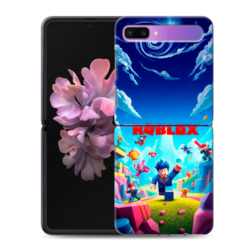 Пластиковый чехол на Samsung Galaxy Z Flip с принтом Roblox Роблокс Пластиковый чехол на Samsung Galaxy Z Flip с принтом Roblox Роблокс
