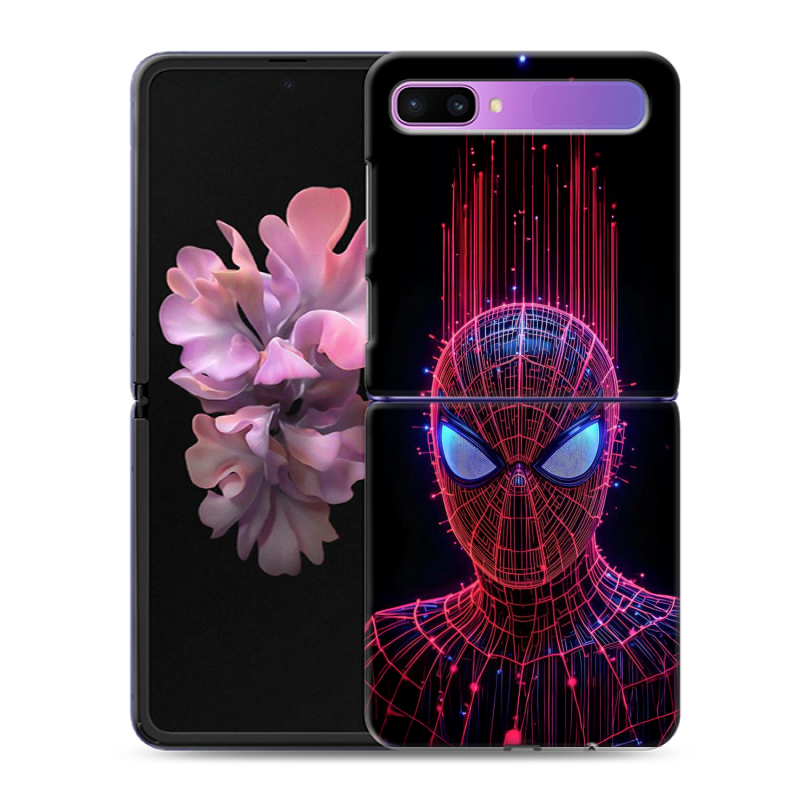 Пластиковый чехол на Samsung Galaxy Z Flip с принтом Spiderman Человек паук Пластиковый чехол на Samsung Galaxy Z Flip с принтом Spiderman Человек паук