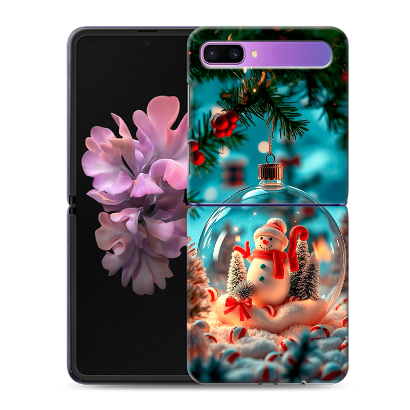 Пластиковый чехол на Samsung Galaxy Z Flip с принтом Новый год Пластиковый чехол на Samsung Galaxy Z Flip с принтом Новый год