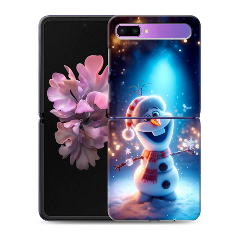 Пластиковый чехол на Samsung Galaxy Z Flip с принтом Новый год Пластиковый чехол на Samsung Galaxy Z Flip с принтом Новый год