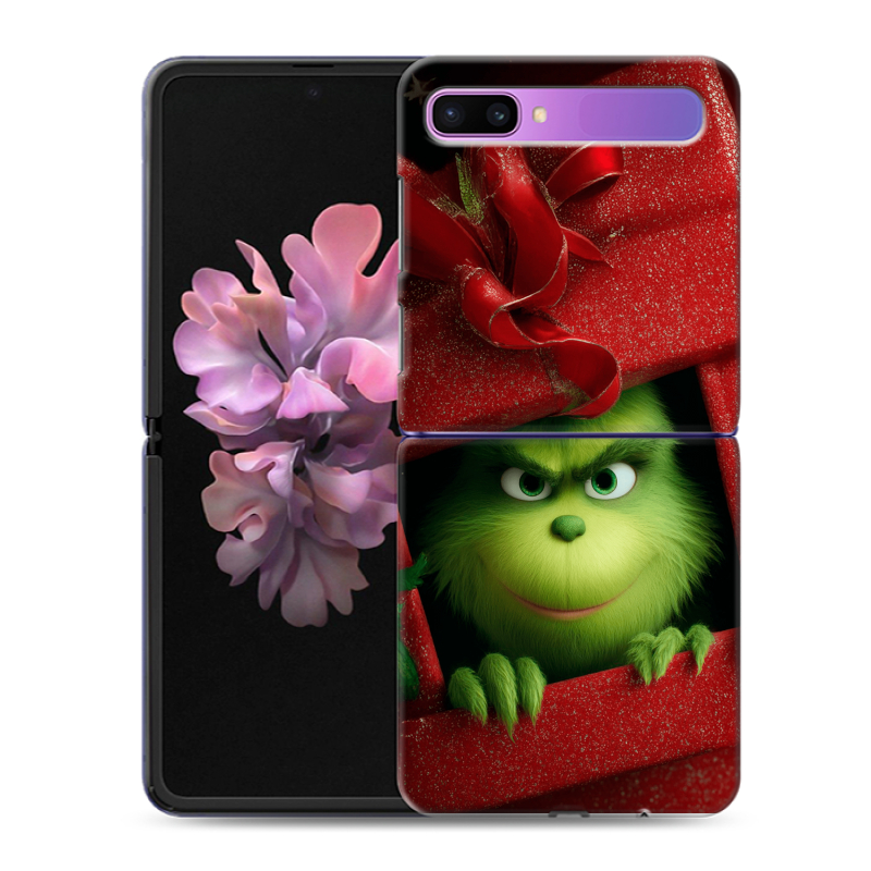 Пластиковый чехол на Samsung Galaxy Z Flip с принтом Новый год Пластиковый чехол на Samsung Galaxy Z Flip с принтом Новый год