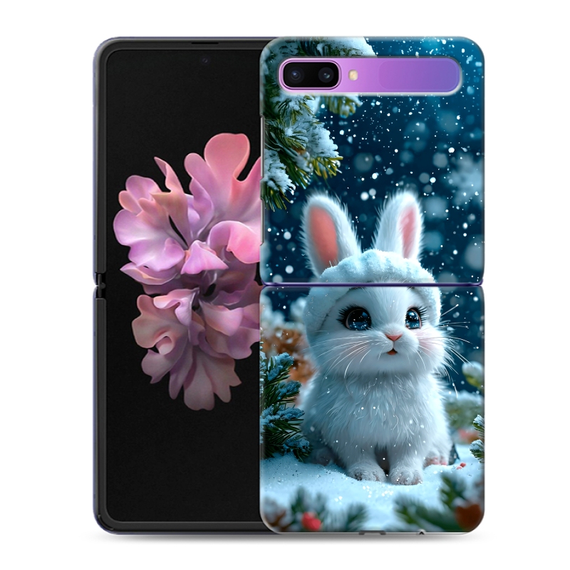 Пластиковый чехол на Samsung Galaxy Z Flip с принтом Новый год Пластиковый чехол на Samsung Galaxy Z Flip с принтом Новый год