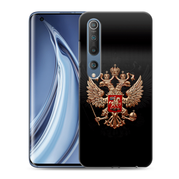 Силиконовый чехол на Xiaomi Mi 10 с принтом Герб России Силиконовый чехол на Xiaomi Mi 10 с принтом Герб России