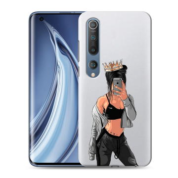 Силиконовый чехол на Xiaomi Mi 10 с принтом Женские принты Силиконовый чехол на Xiaomi Mi 10 с принтом Женские принты