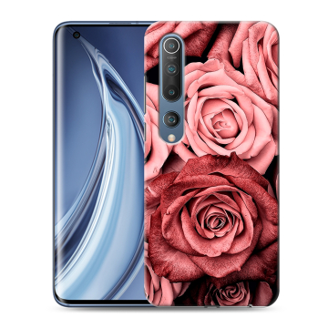 Силиконовый чехол на Xiaomi Mi 10 с принтом Цветы розы Силиконовый чехол на Xiaomi Mi 10 с принтом Цветы розы