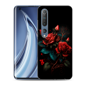 Силиконовый чехол на Xiaomi Mi 10 с принтом Розы красные Силиконовый чехол на Xiaomi Mi 10 с принтом Розы красные