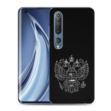Силиконовый чехол на Xiaomi Mi 10 с принтом Герб России