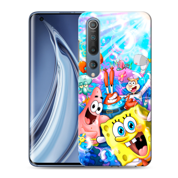 Силиконовый чехол на Xiaomi Mi 10 с принтом спанчбоб спанч боб Силиконовый чехол на Xiaomi Mi 10 с принтом спанчбоб спанч боб