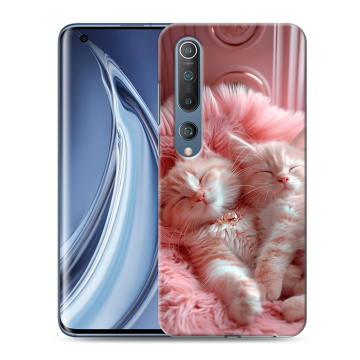 Силиконовый чехол на Xiaomi Mi 10 с принтом котята котики Силиконовый чехол на Xiaomi Mi 10 с принтом котята котики