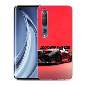 Силиконовый чехол на Xiaomi Mi 10 с принтом Мерседес Mercedes AMG Силиконовый чехол на Xiaomi Mi 10 с принтом Мерседес Mercedes AMG