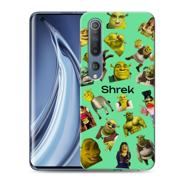 Силиконовый чехол на Xiaomi Mi 10 с принтом Шрек Shrek Силиконовый чехол на Xiaomi Mi 10 с принтом Шрек Shrek