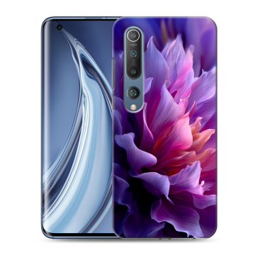 Силиконовый чехол на Xiaomi Mi 10 с принтом женский цветы Силиконовый чехол на Xiaomi Mi 10 с принтом женский цветы