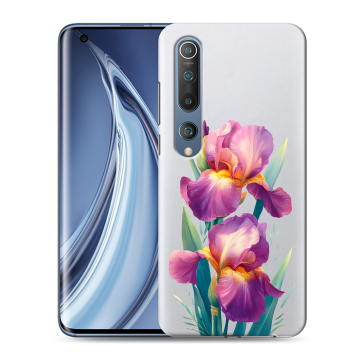 Силиконовый чехол на Xiaomi Mi 10 с принтом Цветы орхидеи Силиконовый чехол на Xiaomi Mi 10 с принтом Цветы орхидеи