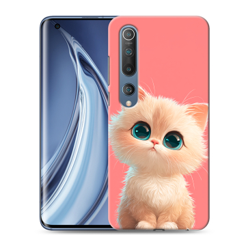 Силиконовый чехол на Xiaomi Mi 10 с принтом Розовый котенок Силиконовый чехол на Xiaomi Mi 10 с принтом Розовый котенок