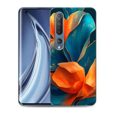 Силиконовый чехол на Xiaomi Mi 10 с принтом Цветы Силиконовый чехол на Xiaomi Mi 10 с принтом Цветы