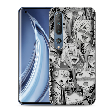 Силиконовый чехол на Xiaomi Mi 10 с принтом Ahegao Ахегао Аниме