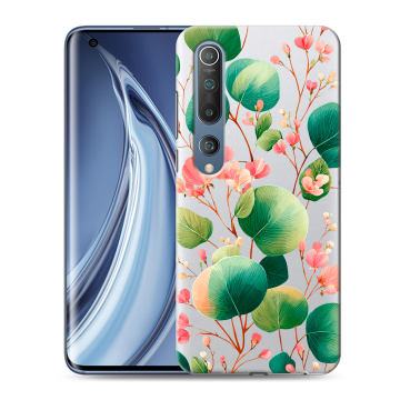 Силиконовый чехол на Xiaomi Mi 10 с принтом женский