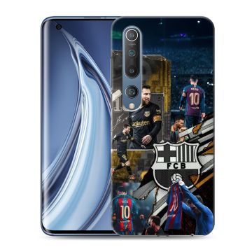 Силиконовый чехол на Xiaomi Mi 10 с принтом Messi Barcelona Силиконовый чехол на Xiaomi Mi 10 с принтом Messi Barcelona