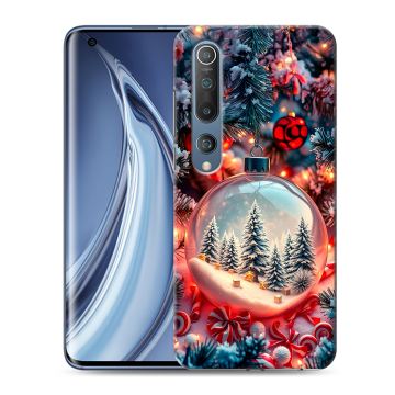 Силиконовый чехол на Xiaomi Mi 10 с принтом Новый год